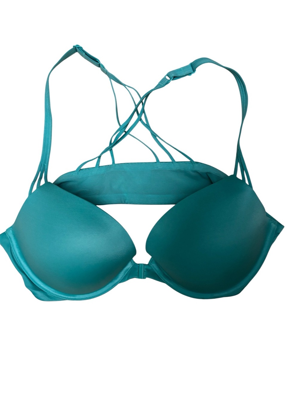 Victoria Secret Teal Strappy Push-Up Bra